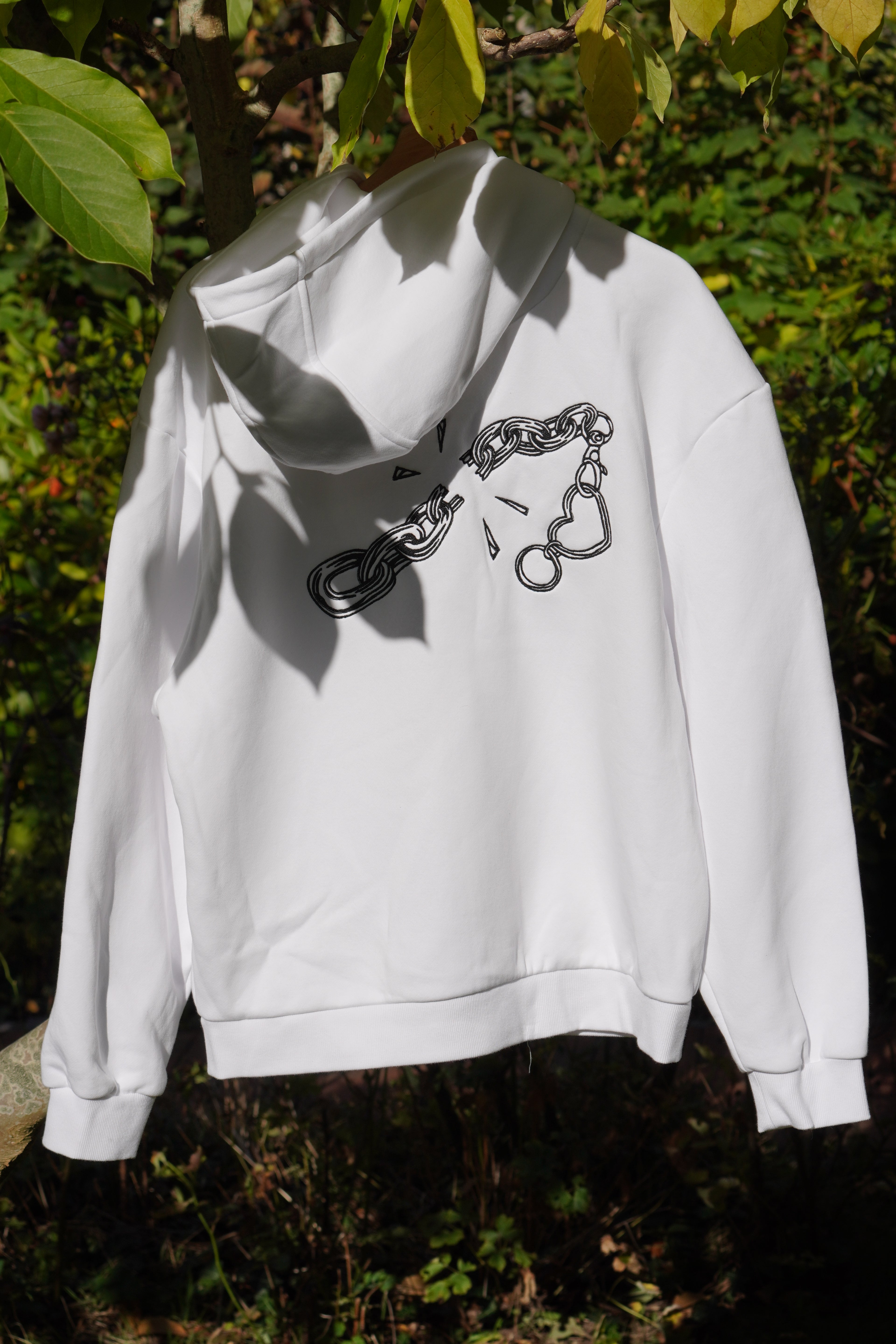 Upcycled Hoodie - Weiß